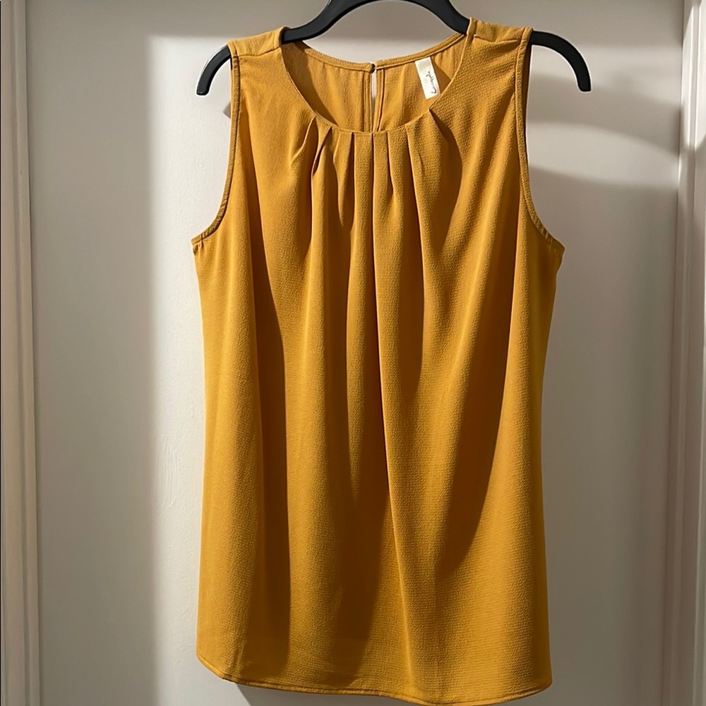 Mustard Sleeveless Top